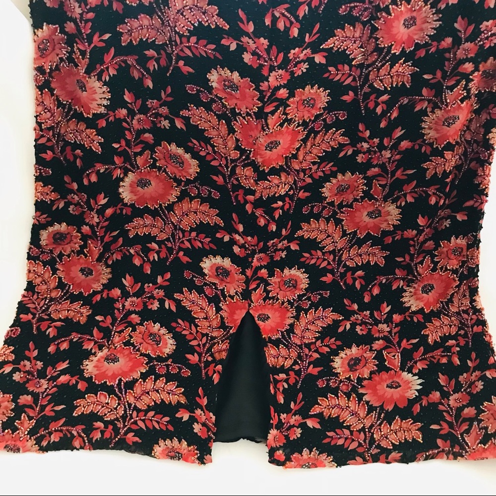Silk Dress~Stunning & Beaded / Paradise..NY. / Host Pick - Picture 8 of 16